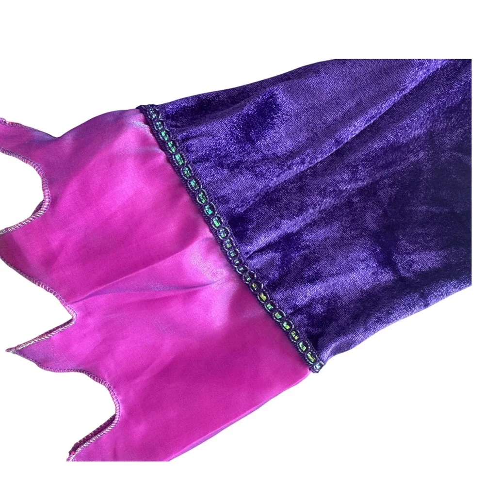 Maleficent Costume‎ Dress & Headpiece Girls Kids Halloween Cosplay - Picture 9 of 12